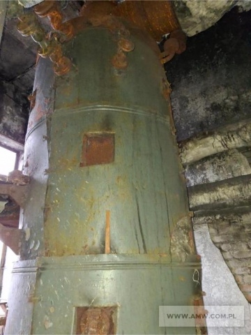 Elementy kotłowni (do demontażu) - pakiet zawierający 3 poz. asort., w tym: kocioł parowy SEFAKO SR 0,378 MW - 2 szt., komin stalowy - 1 szt. 